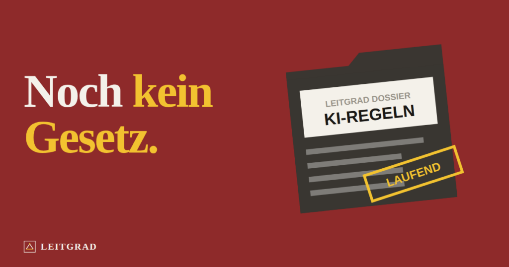 Cover: Leitgrad dossier ki-regulierung
