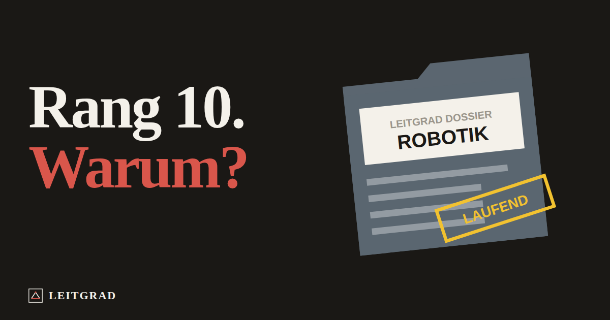 Cover: Leitgrad dossier robotik