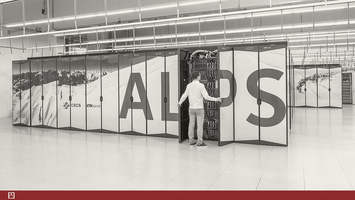 Der Supercomputer Alps am Swiss National Supercomputing Centre (CSCS) in Lugano