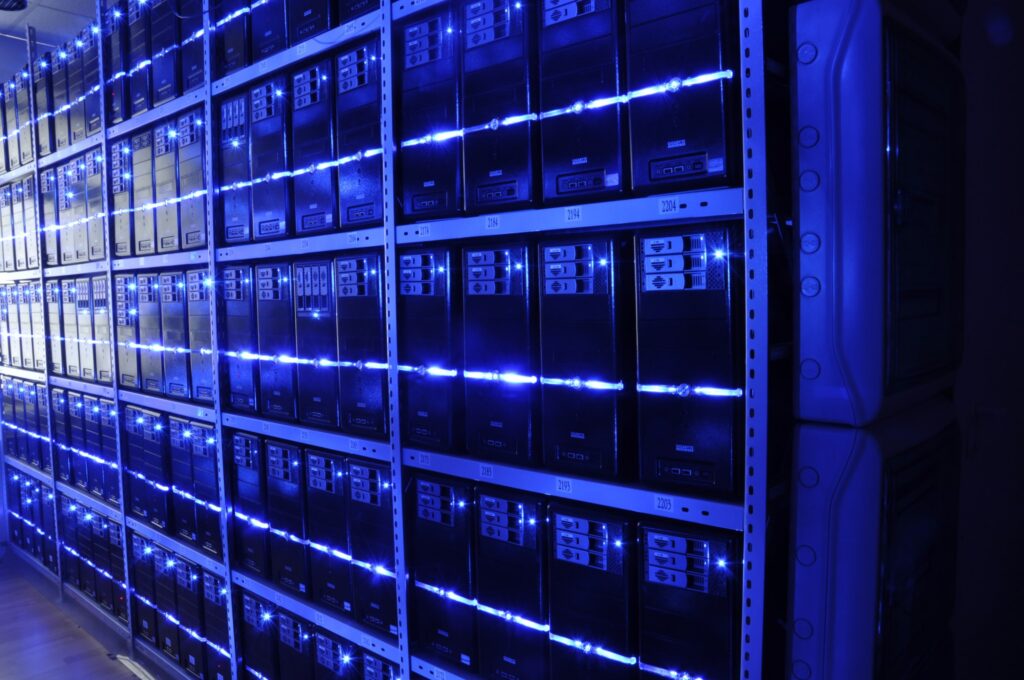 Serverraum eines Rechenzentrums