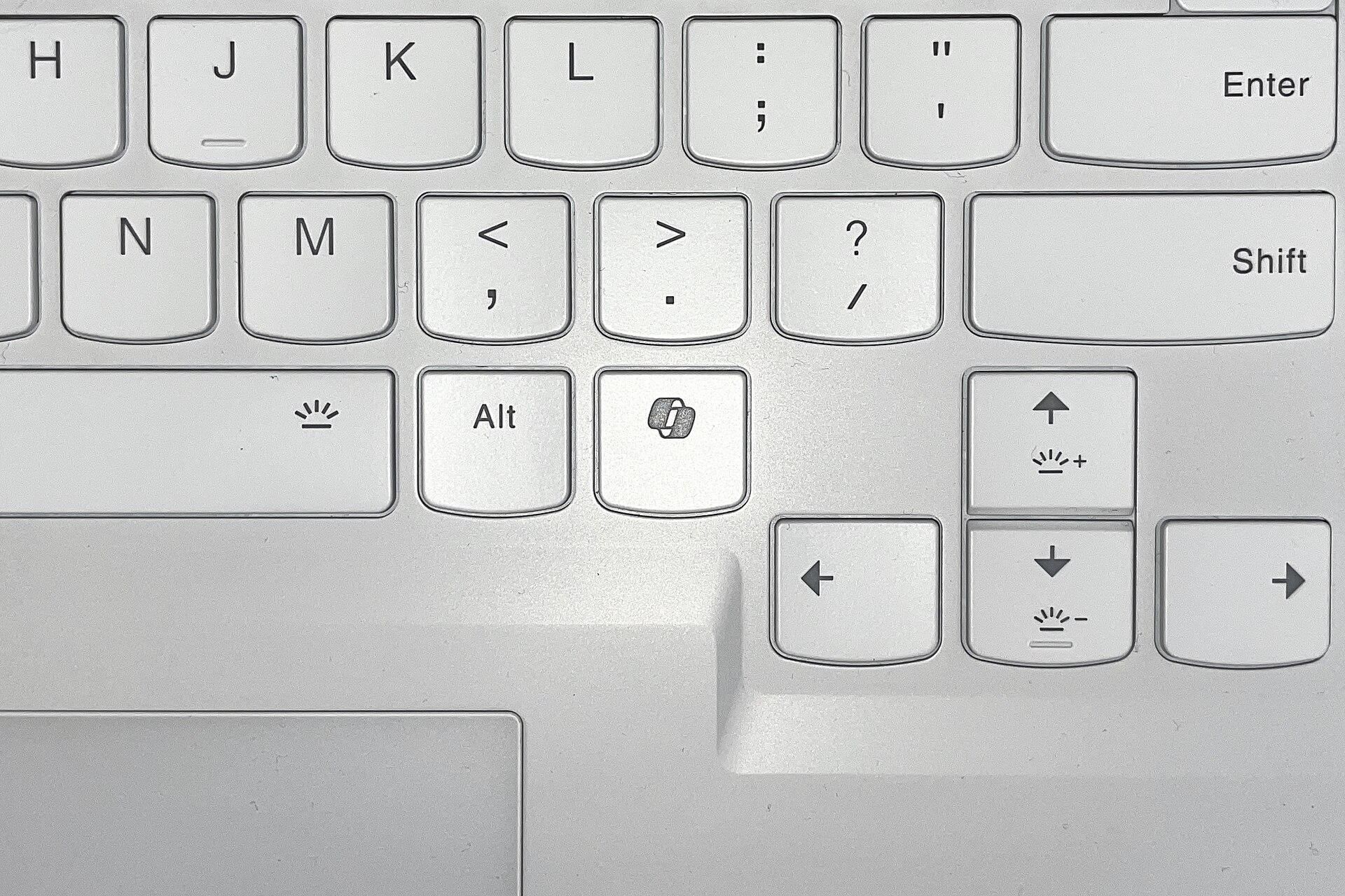 Copilot-Taste auf einer Laptop-Tastatur