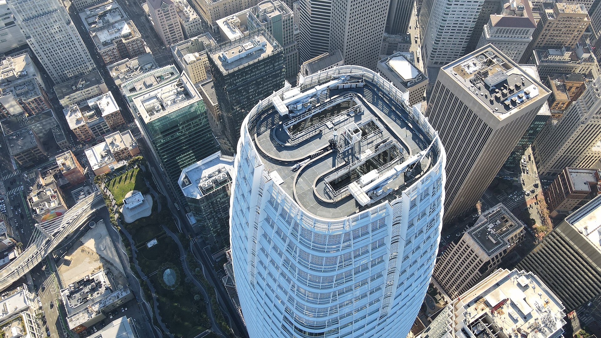 foto-salesforce-tower Der Salesforce Tower in San Francisco von oben