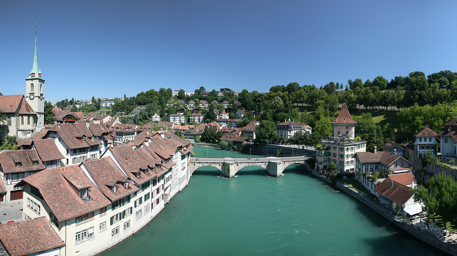 Bern mit der Aare und der Untertorbrücke Bern mit der Aare und der Untertorbrücke