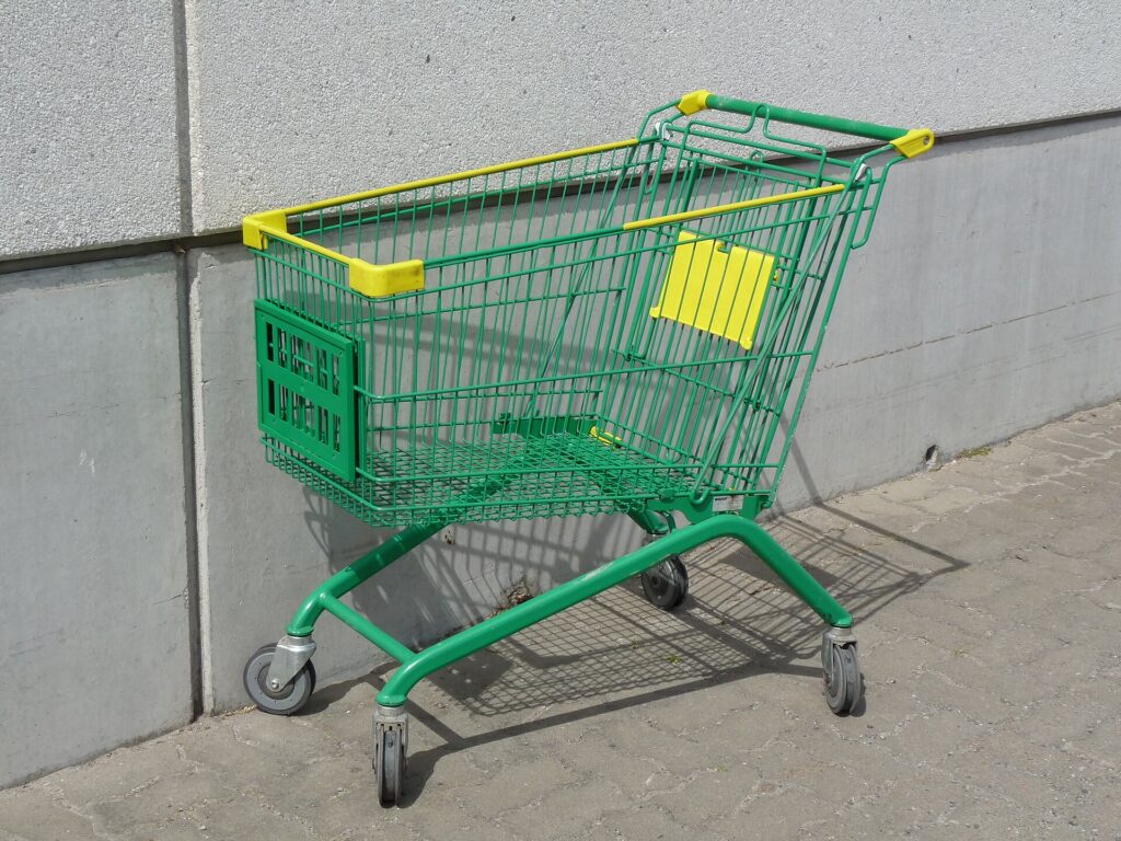 Leerer Einkaufswagen
