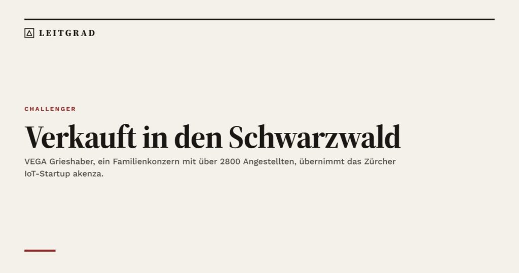 Verkauft in den Schwarzwald