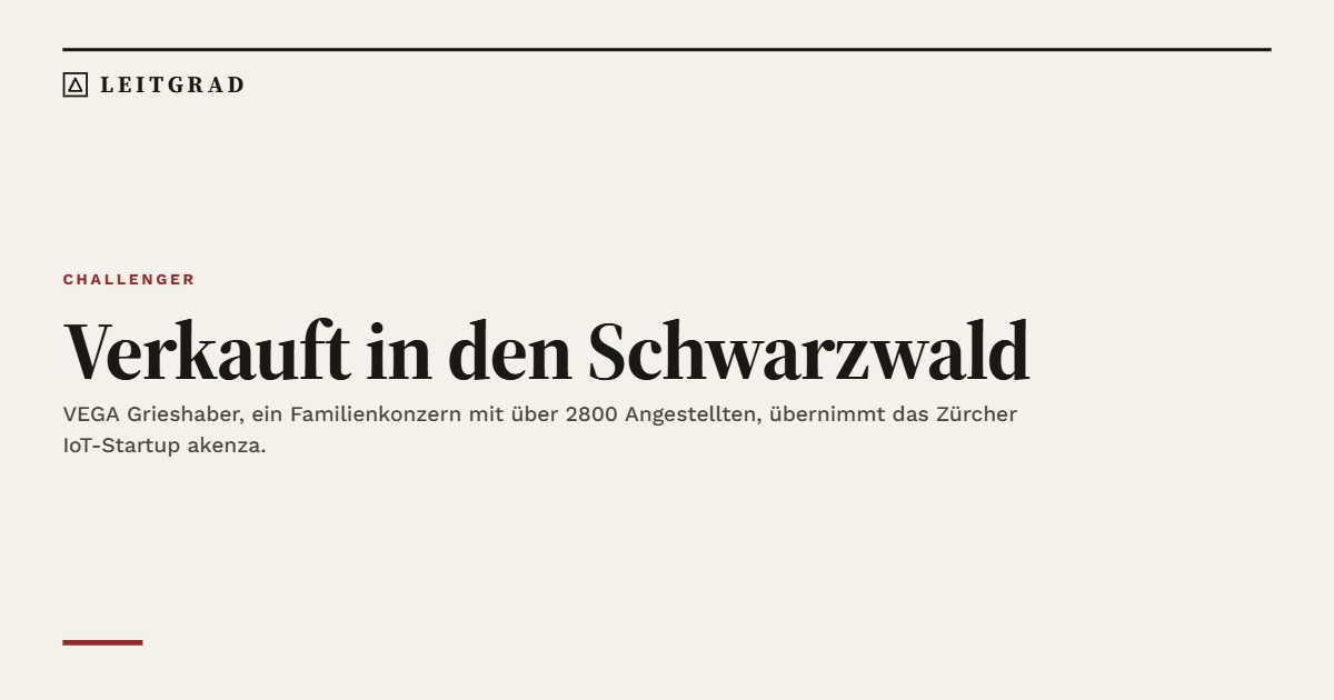 Verkauft in den Schwarzwald