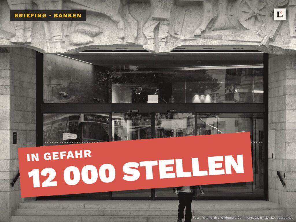 12 000 Stellen im Spiel. Das Bankpersonal mischt sich in den UBS-Streit ein.