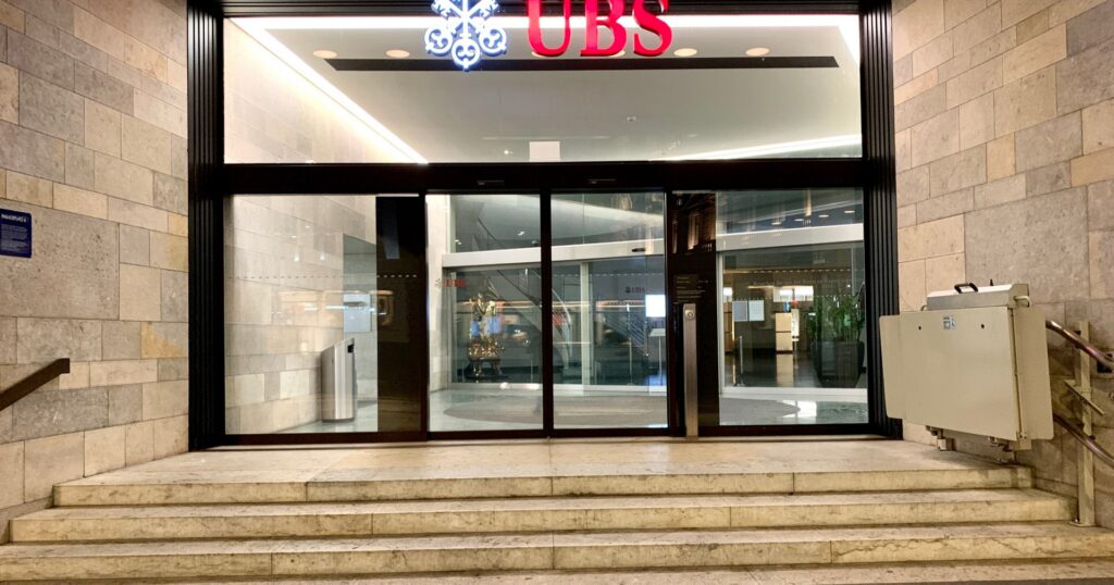 Gebäude der UBS am Paradeplatz in Zürich