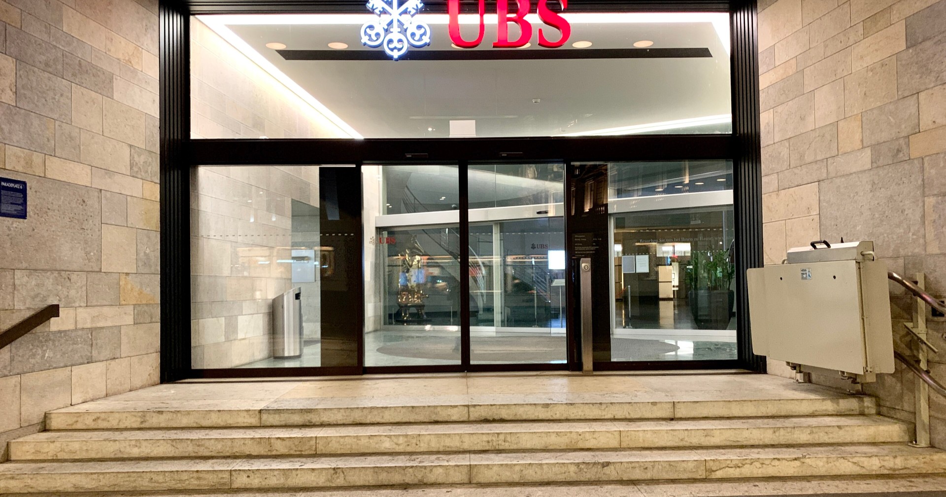 UBS Paradeplatz Gebäude der UBS am Paradeplatz in Zürich
